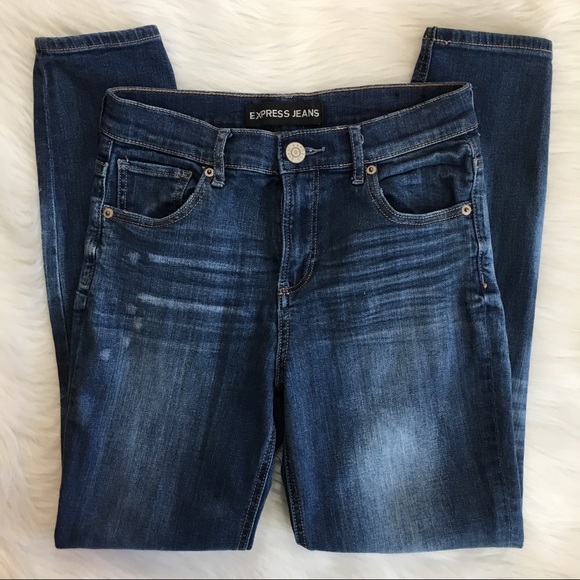 Express Denim - Express high waisted crop denim jeans